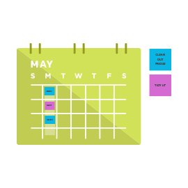 Break room chore chart

