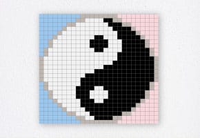 Mural de ying y yang.