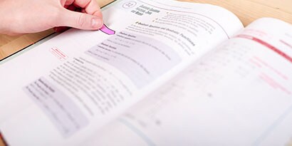 use a Post-it® Flag in the color of your choice to mark the page